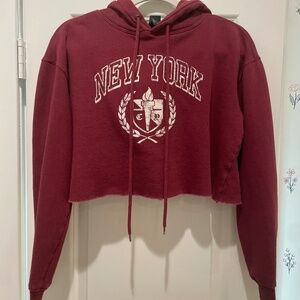 Wild Fable Cropped New York Hoodie - Size S